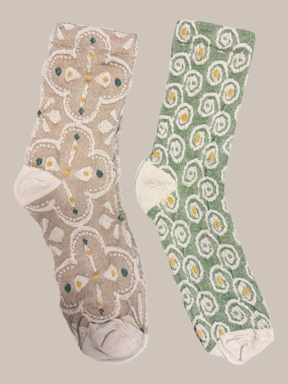 SOCKS - GET 2 PAIR - EMBROIDERED